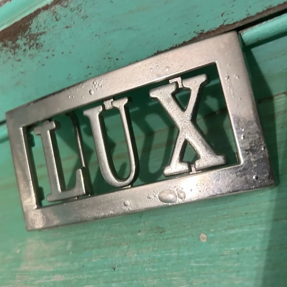 Vintage Lux Silvertone Chrome Custom Name Belt Buckle - Picture 2 of 8